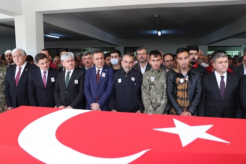 Şehidimizi Son Yolculuğuna Uğurladık