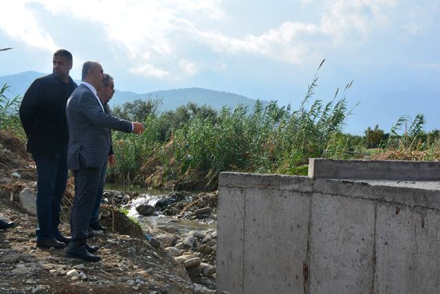 Culha köprü çalışmasını yerinde inceledi