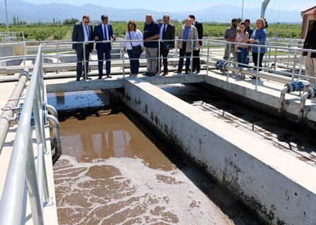 Erzin atık su arıtma tesisinin geçici kabulü yapıldı