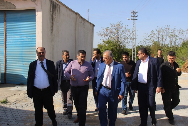 Nehir Samandağ sanayi sitesinde çalışmaları inceledi 