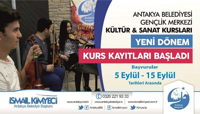 Antakya Belediyesi Gençlik Merkezine kayıtlar başladı