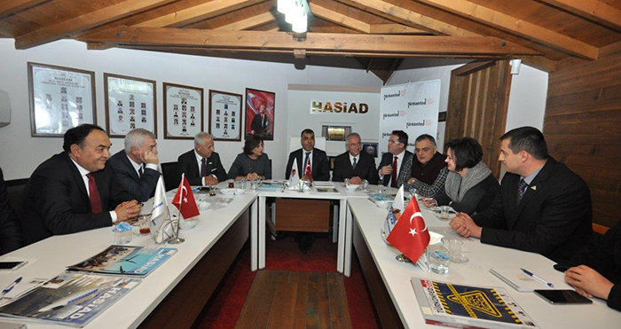 TÜSİAD VE TÜRKONFED’DEN HASİAD’A ZİYARET