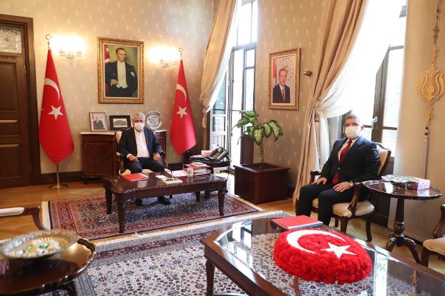 Vali Doğan Vergi Dairesi Başkanı Müsevitoğlunu kabul etti