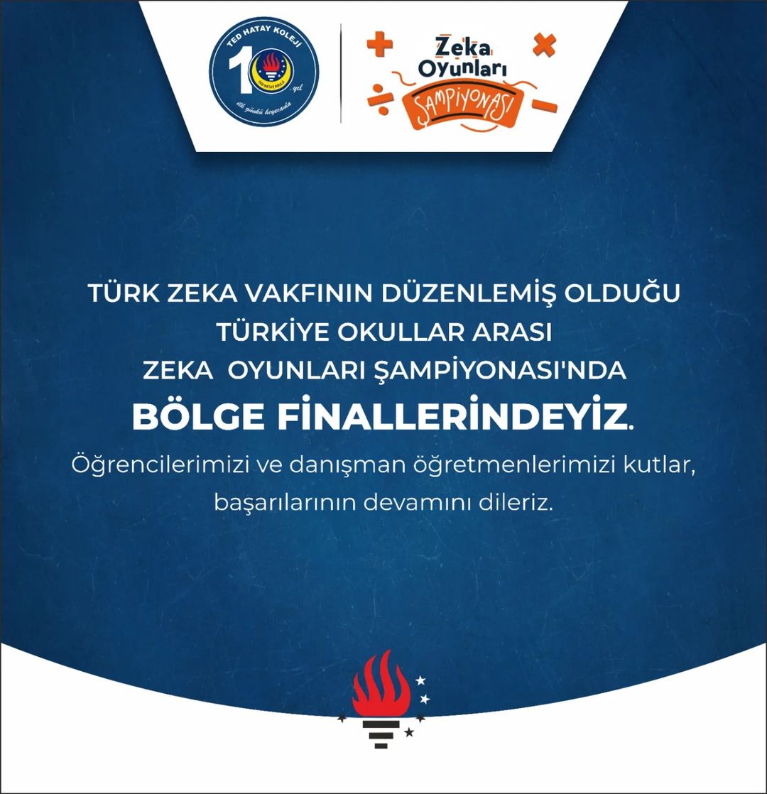 TED Türk Zeka Oyunları Şampiyonasında Bölge Finallerinde