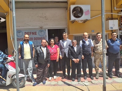 Kaymakamdan Defne Engelliler Derneğine ziyaret 
