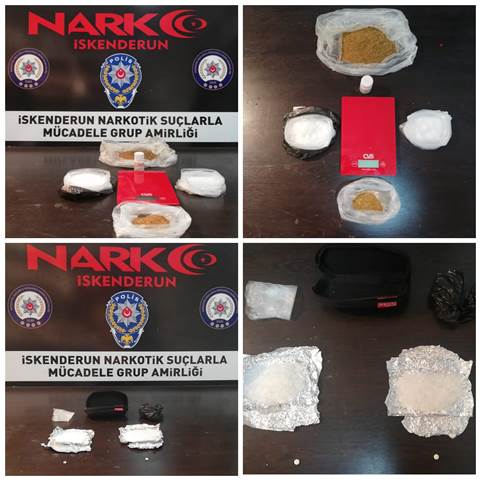 Uyuşturucu maddeler ele geçti
