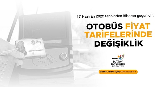 Hatay da toplu ulaşım 9 lira oldu