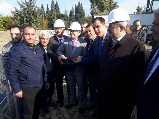 Ortaokulun temeli atıldı